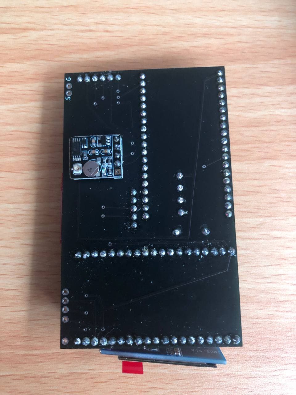 GPS module soldered to Wardriver Rev3 PCB